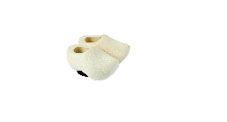 [ES510.0100] Magnet - Wooden Shoe Pair - Sanded