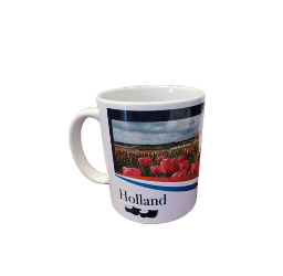[XVM7726] Mug - Holland - Tulips & Flags (Disc)