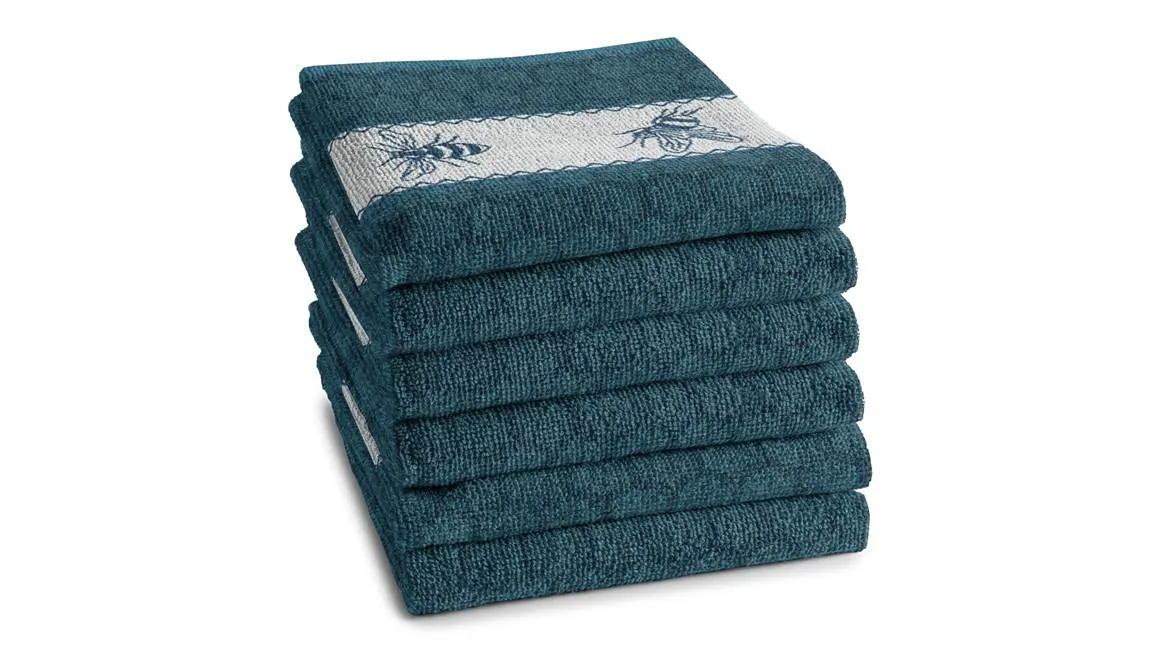 [XAH96820] DDDDD - Hand Towel - Bees Blue
