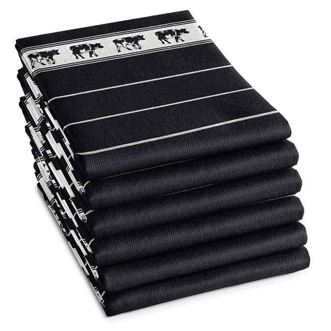DDDDD - Tea Towel - Black Cow