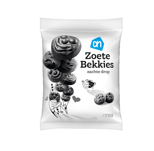 AH Soft Sweet Licorice Faces 600g