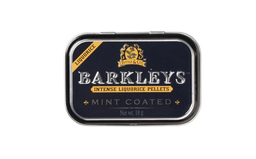 Barkleys Intense Mint Coated Liquorice Pellets 18g