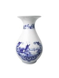 [XXG3001] Vase - Belly - Delfts Blue - Landscape - 23 cm