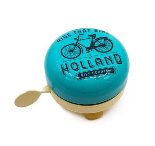 Bicycle Bell - 'Ride That Bike' - Holland - Teal/Green