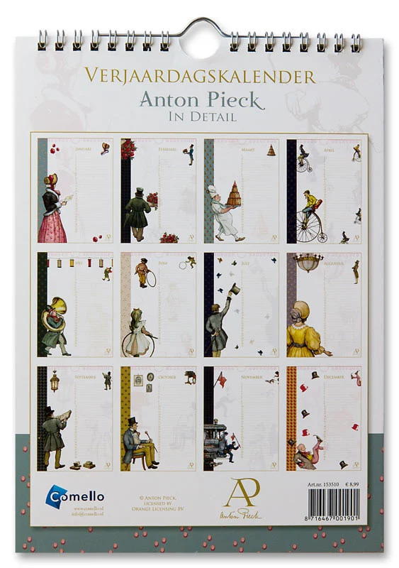 Birthday Calendar - Anton Pieck - In Detail