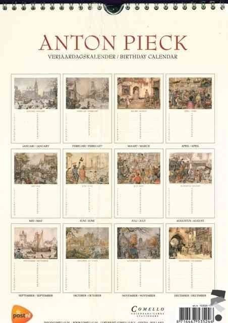 Birthday Calendar - Anton Pieck- Harbor