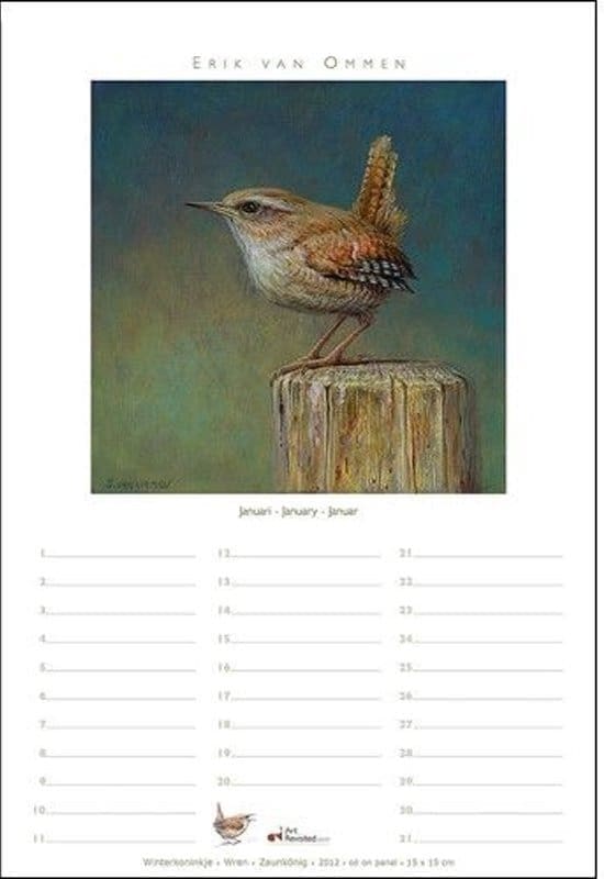 Birthday Calendar - Eric Van Ommen - Birds