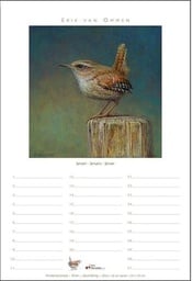 [XXH3013] Birthday Calendar - Eric Van Ommen - Birds