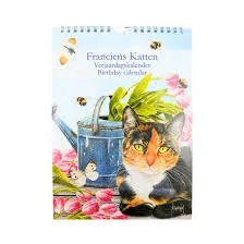 [XXH3016] Birthday Calendar - Francien's - Kittens Blue