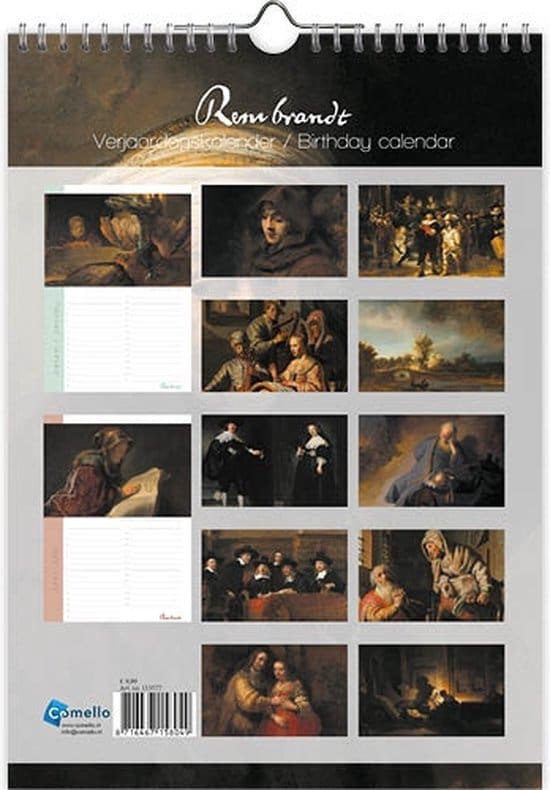 Birthday Calendar - Rembrandt (Disc)