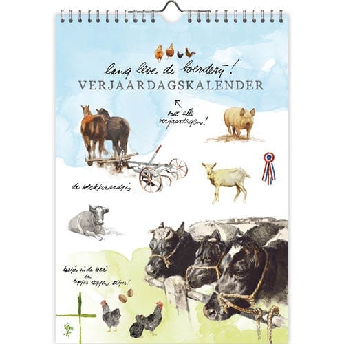 Birthday Calendar - Rien Poortvliet - Farm Life