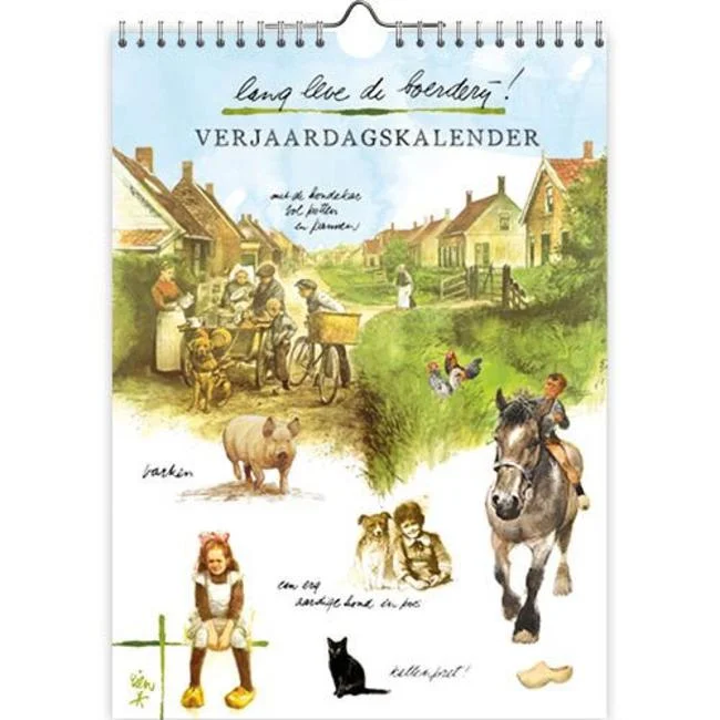 Birthday Calendar - Rien Poortvliet - Farm Life Small