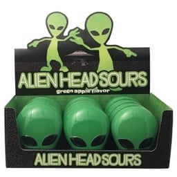 [CP777] Boston America Candy Displays - Alien Head - Sours