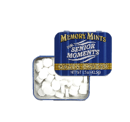 [CP773] Boston America Candy Displays - Memory Mints for Senior Moments