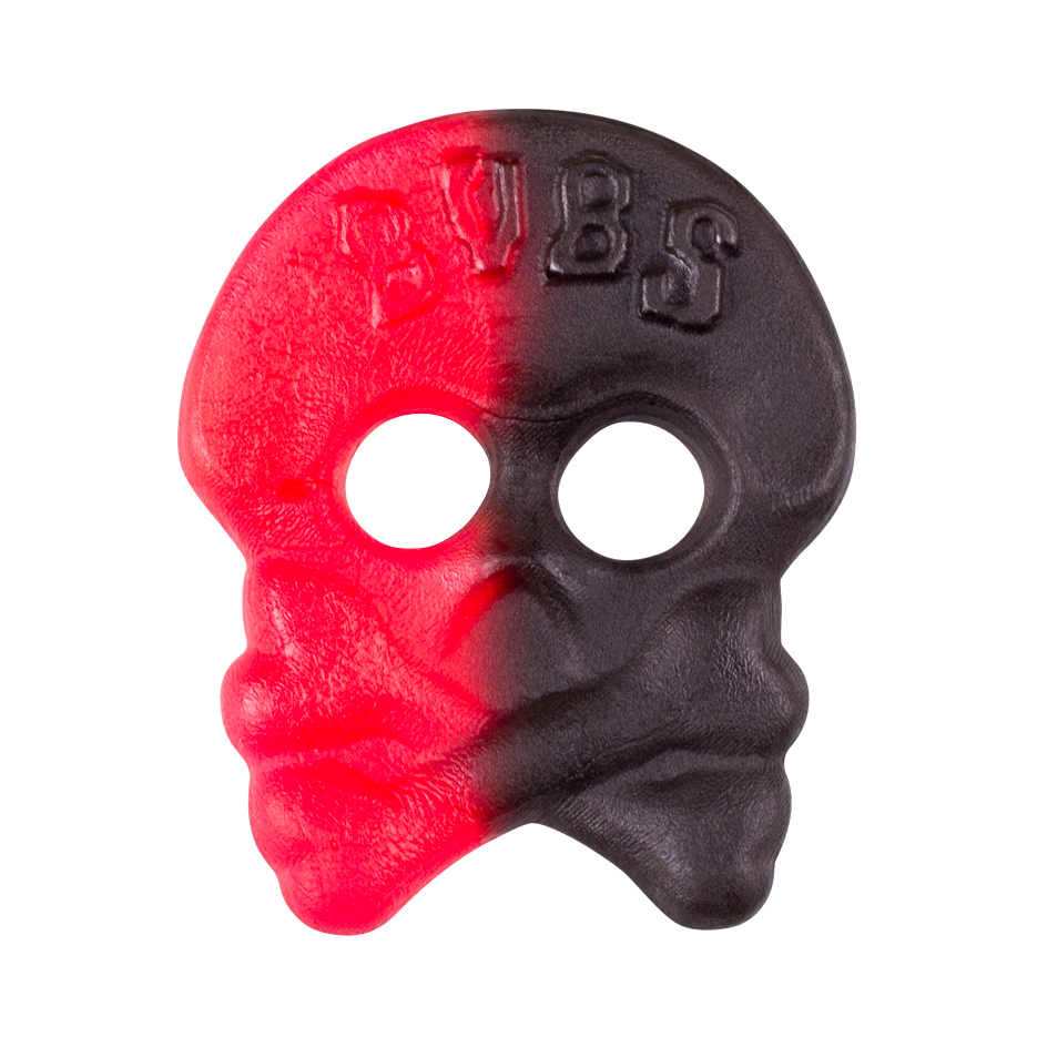Bubs Raspberry Licorice Skulls 4000g