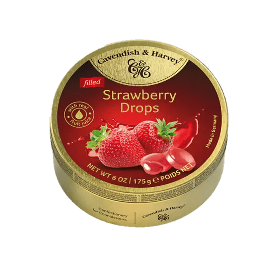 Cavendish & Harvey Strawberry Filled Drops 175g