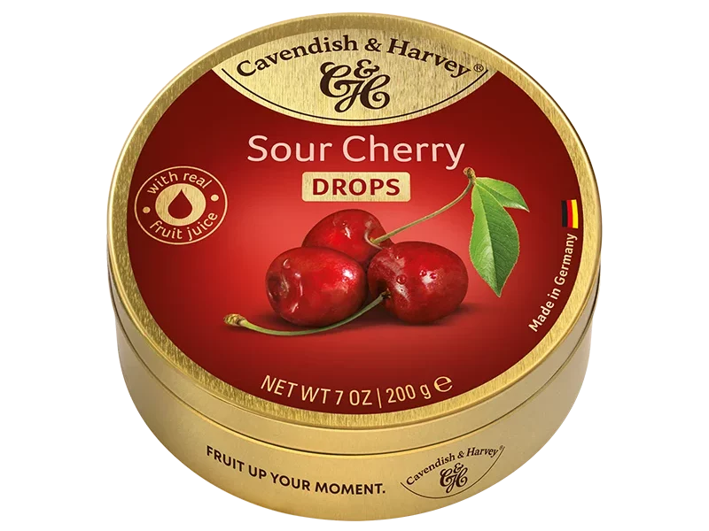 Cavendish & Harvey Sour Cherry Drops 200g