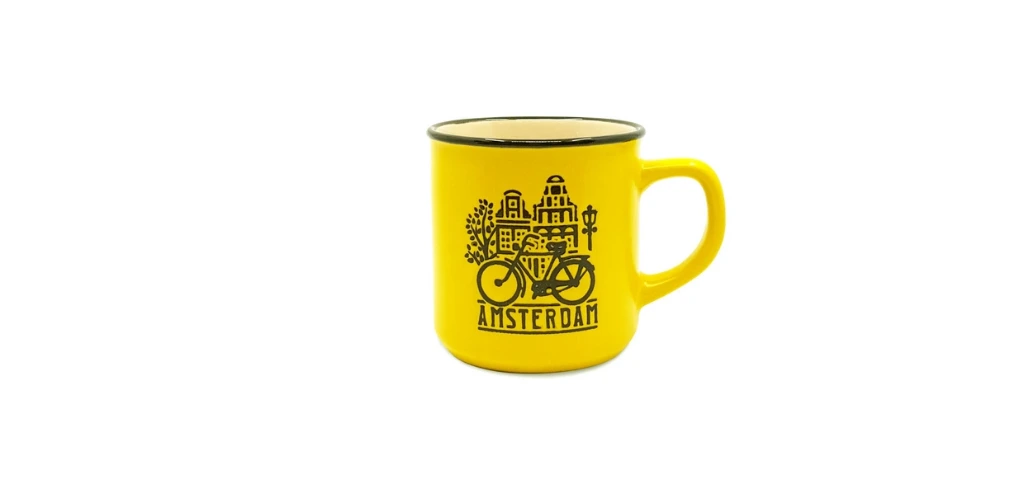 Mug - Camp - "Amsterdam" - Yellow