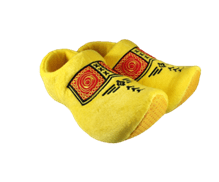 [ESL0201.42-44] Wooden Shoe Slippers Pair - Farmer 42-44