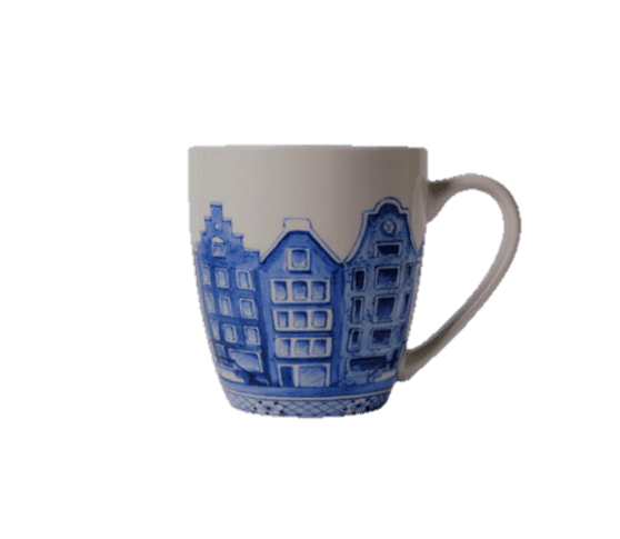 Mug - Coffee - Delfts Blue - Canal Houses