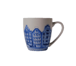 [XXH2012] Mug - Coffee - Delfts Blue - Canal Houses
