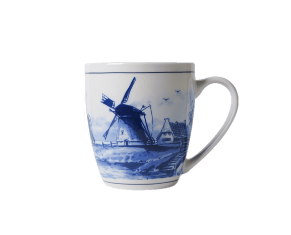 Mug - Coffee - Delfts Blue - Windmill