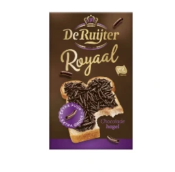 [BS2297] De Ruijter Royale Extra Dark Chocolate Hail 380g