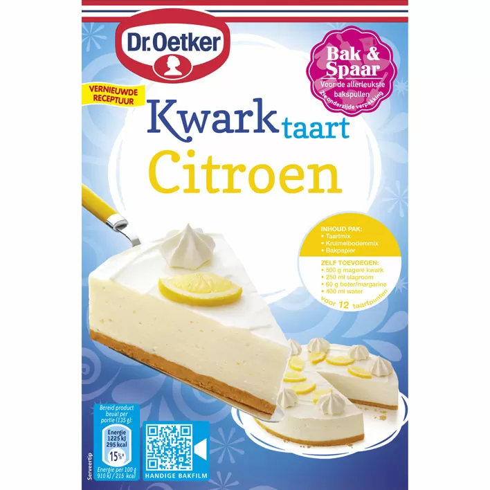 [FM2556] Dr. Oetker Lemon Quark Cake Mix w/ Crust 420g