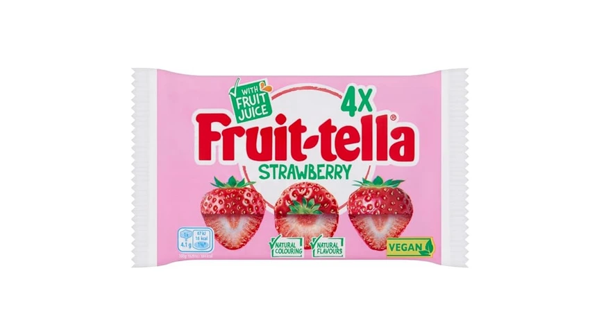 Fruittella Strawberry Rolls 4-pk 164g