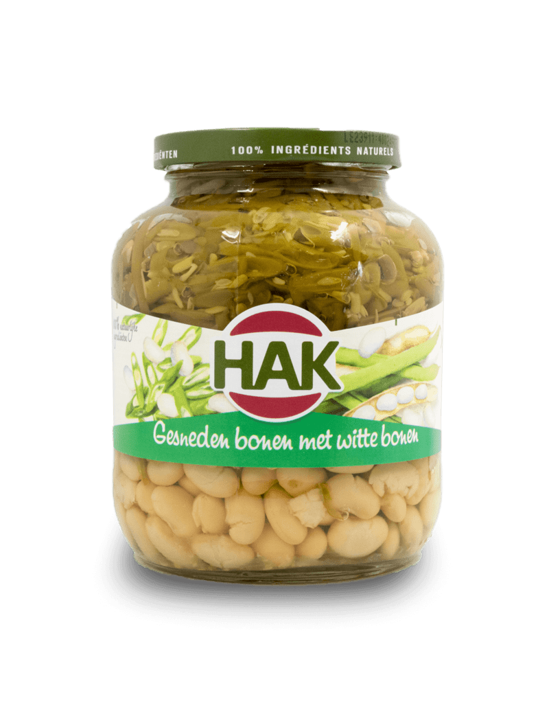HAK Green Beans & White Beans 680g