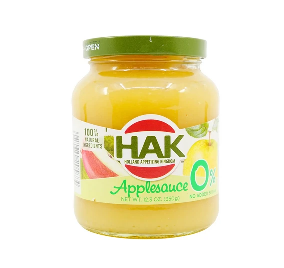 HAK Unsweetened Apple Sauce 355g