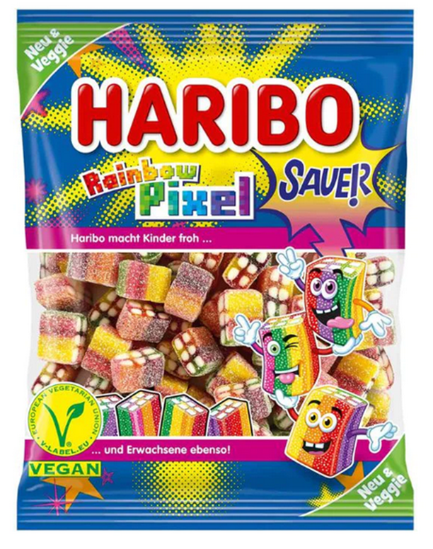 Haribo Rainbow Pixel Sour 160g
