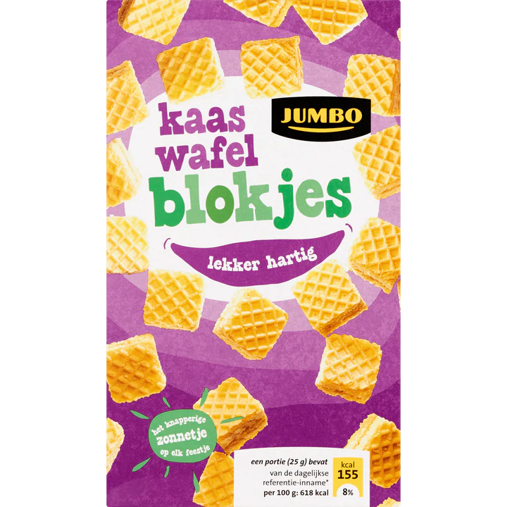 Jumbo Cheese Waffle Blocks 100g