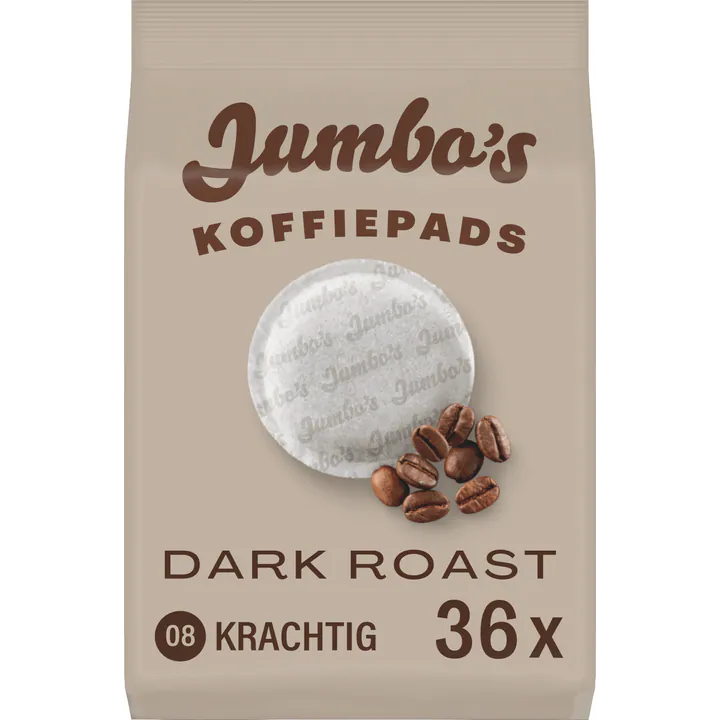 Jumbo's Dark Roast Coffee Pads 36pc 252g