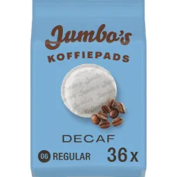 [HD2003] Jumbo's Decaf Coffee Pads 36pc 252g