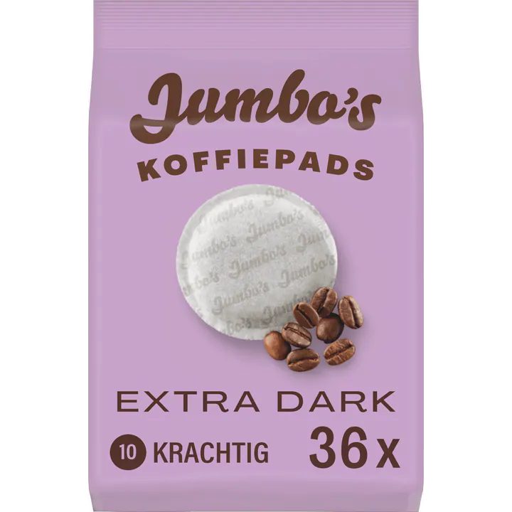 Jumbo's Extra Dark Roast Coffee Pads 36pc 252g