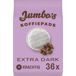 [HD2002] Jumbo's Extra Dark Roast Coffee Pads 36pc 252g