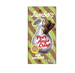 [CH1452] Jumbo's (Tony's) Dark Chocolate w/ Pear, Anise & Crisp 140g