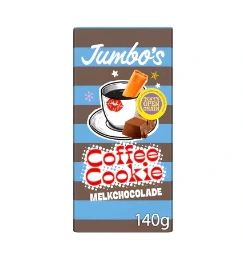 [CH1457] Jumbo's (Tony's) Milk Chocolate w/ Coffee & Cookie 140g