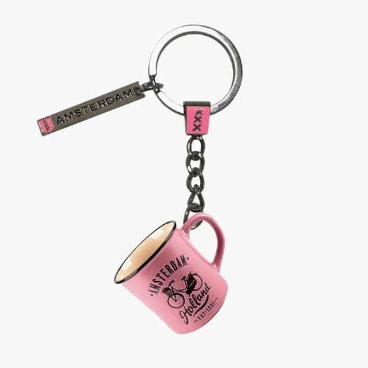 Keychain - Camp Mug - Pink
