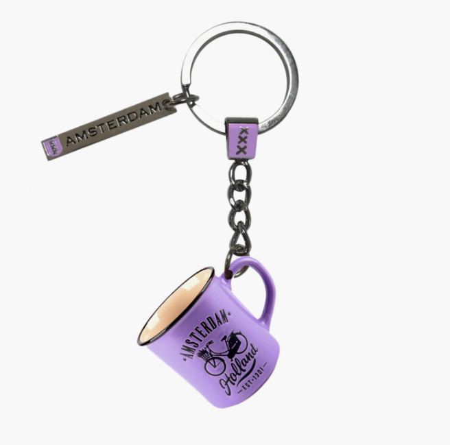 Keychain - Camp Mug - Purple