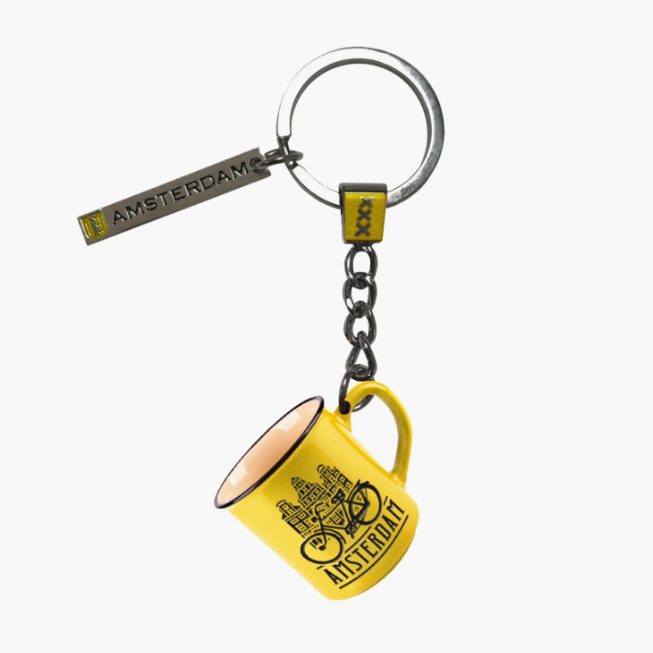Keychain - Camp Mug - Yellow