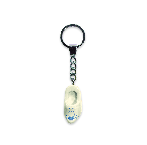 Keychain - Single Wooden Shoe - Nijntje White