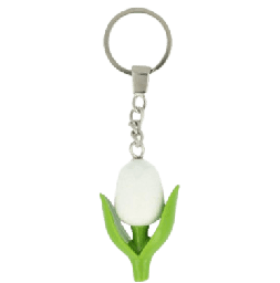 [ES837.09.020] Keychain - Mini Tulip - White
