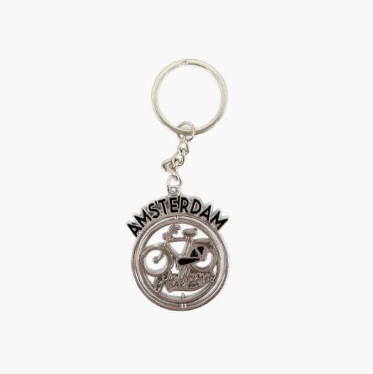 Keychain - Spinners - Black Bike