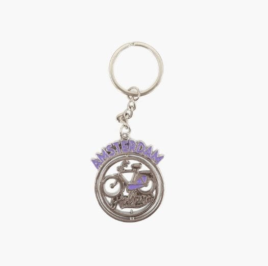 Keychain - Spinners - Purple Bike