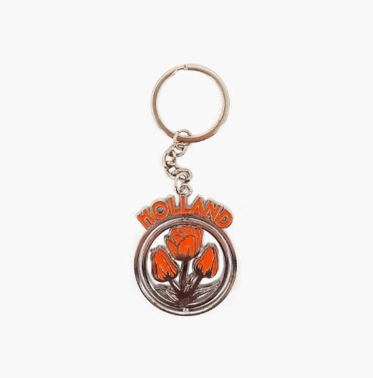 Keychain - Spinners - Orange Tulips