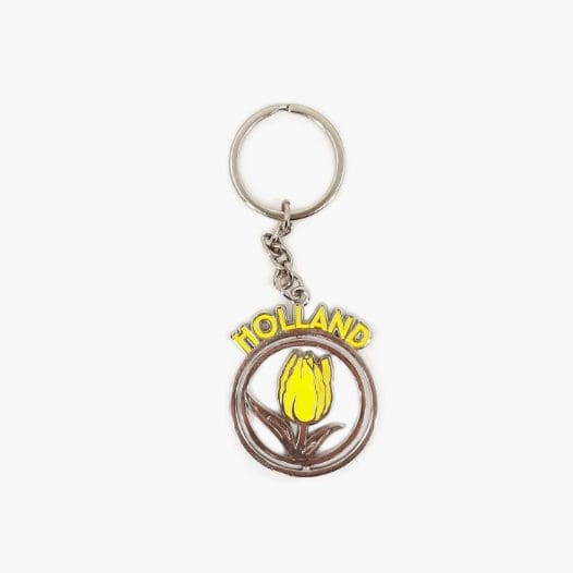 Keychain - Spinners - Yellow Tulips