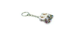 [ES501.1526] Keychain - Double Wooden Shoe - Poly Colour