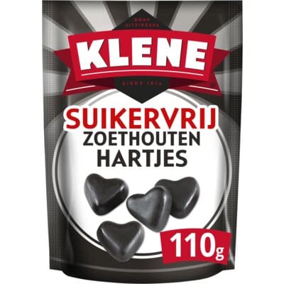 Klene Licorice Hearts *SF* 110g